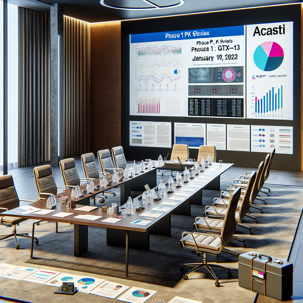 Acasti Schedules Conference Call for January 10, 2023 to Review Successful Phase 1 PK Studies Results for GTX-101 and GTX-102