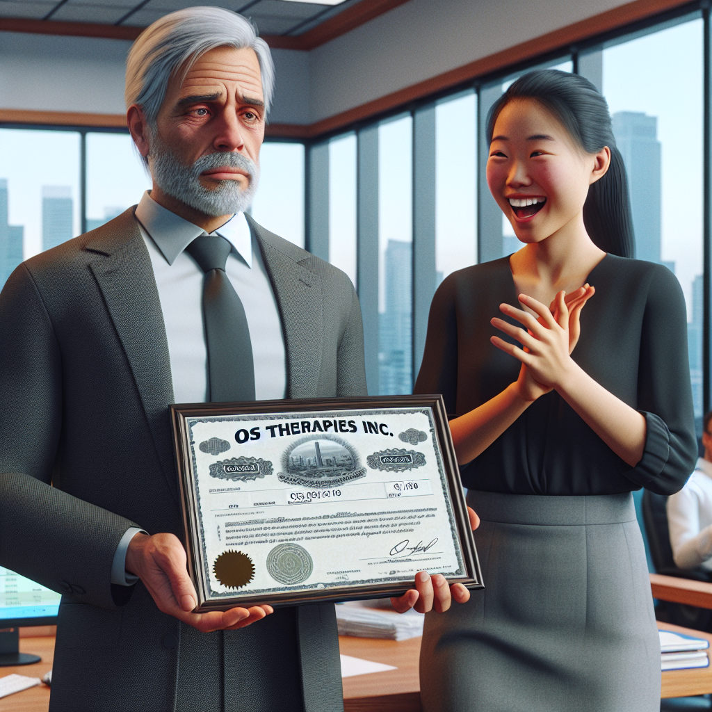 Major Shareholder Sells $163,918 Worth of Stock in OS Therapies Inc