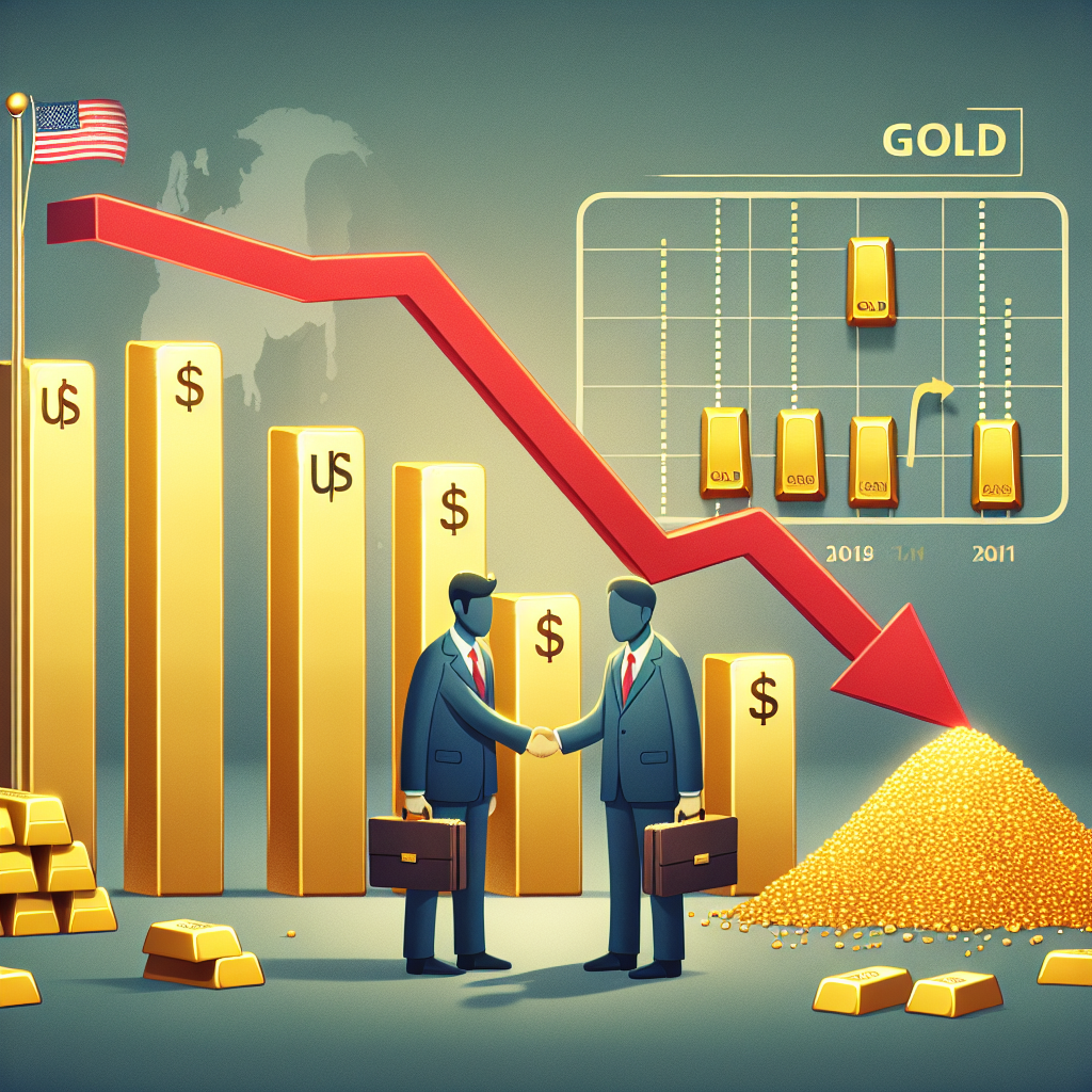 US-China Trade Talk Optimism Leads to Over 1% Drop in Gold Prices